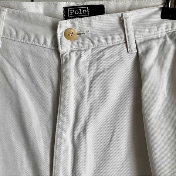 POLO BY RL, VINTAGE, MENS  SHORTS, WHITE, SIZE  33/34 - Picture 3 of 9